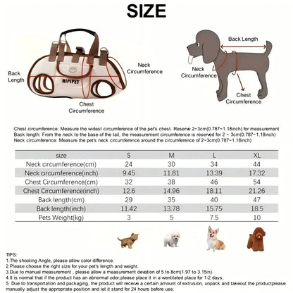 犬用ペットキャリーバッグ 2WAY（手提げ・ショルダー） オックスフォード生地